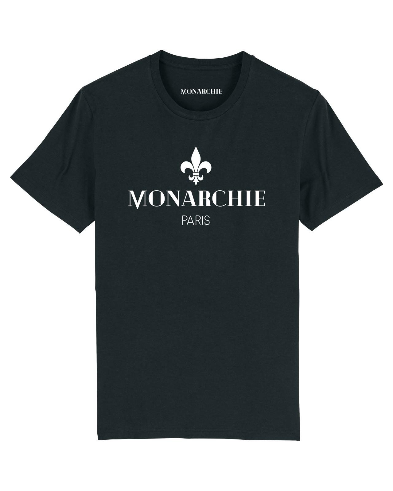 T-SHIRT NOIR LOGO BLANC