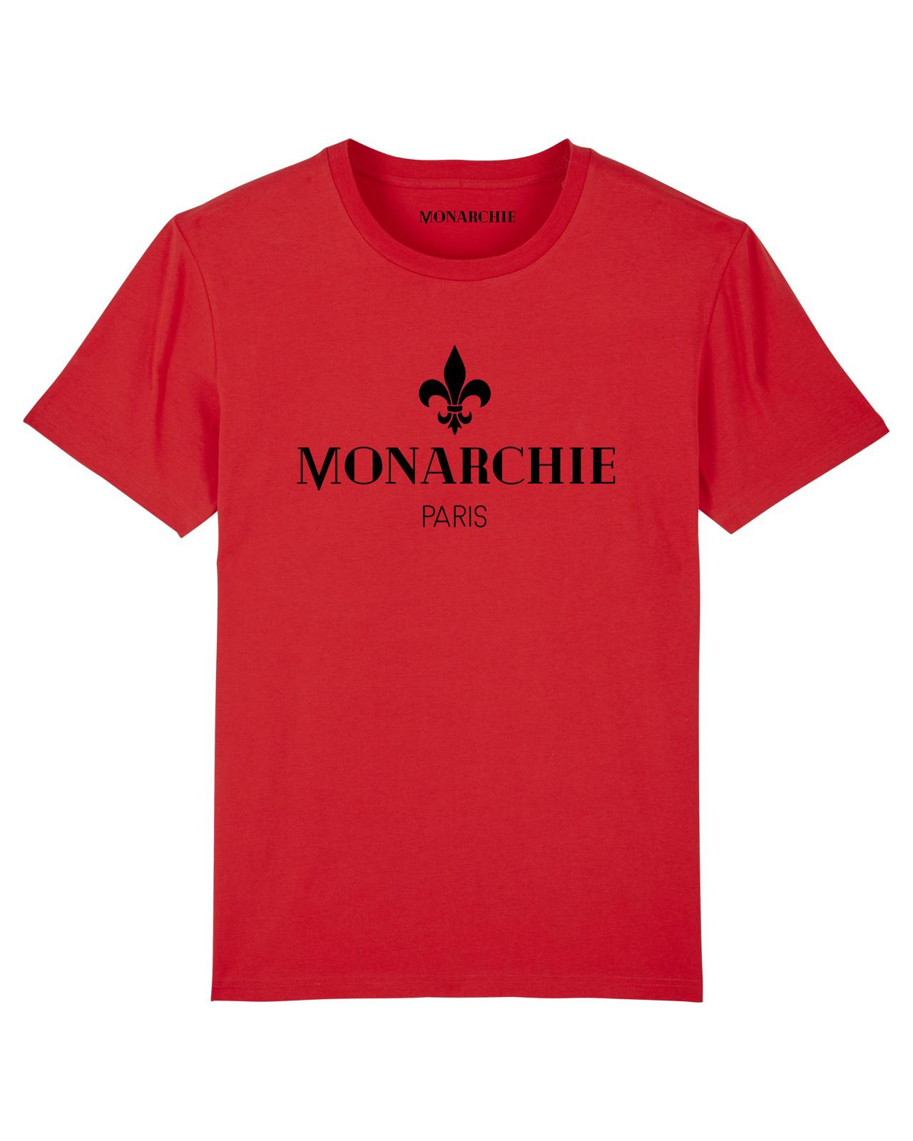 T-SHIRT ROUGE LOGO NOIR
