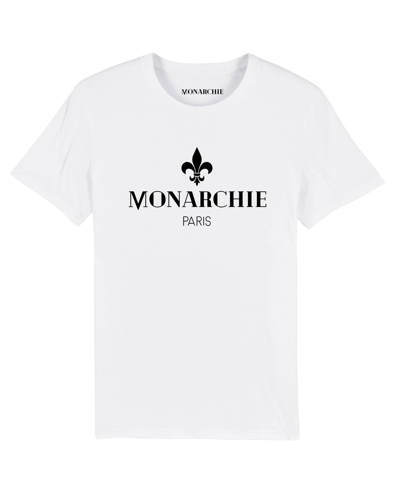T-SHIRT BLANC LOGO NOIR