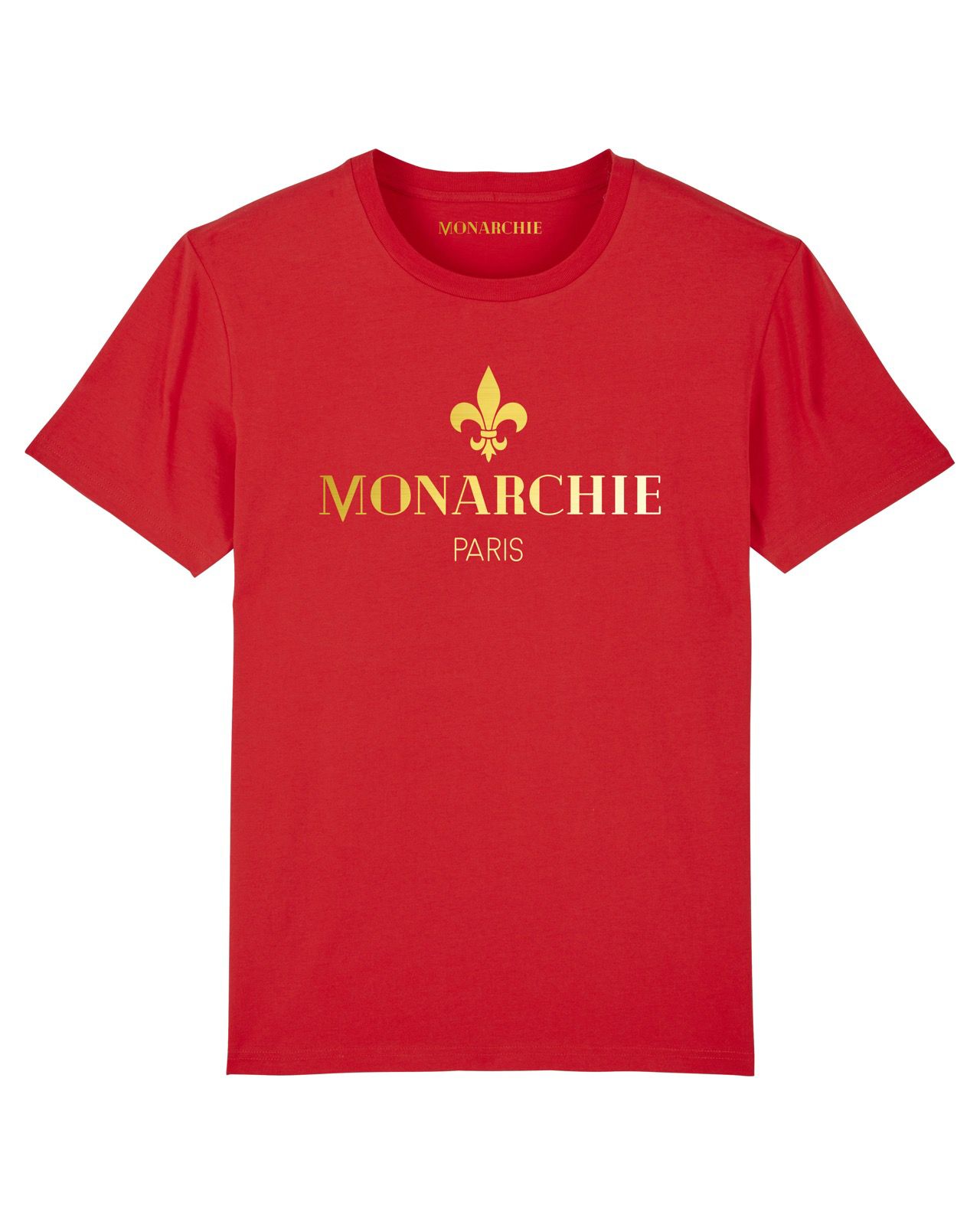 T-SHIRT ROUGE LOGO OR