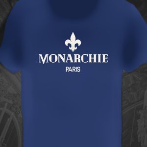 T-Shirt Bleu Logo Blanc