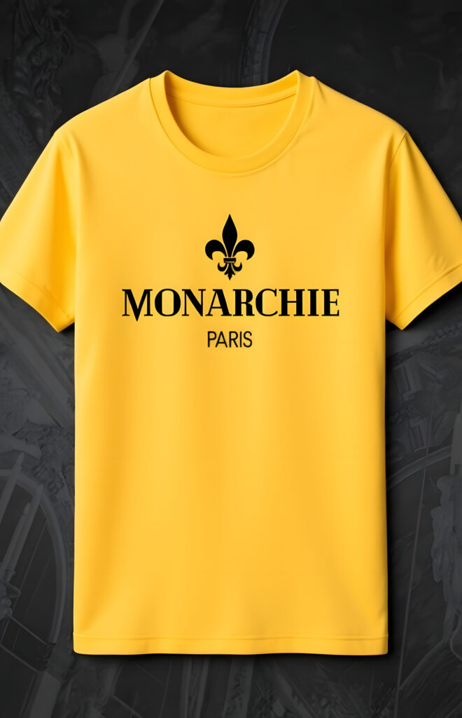 T-Shirt Jaune Logo Noir