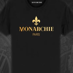 T-Shirt Noir Logo Or