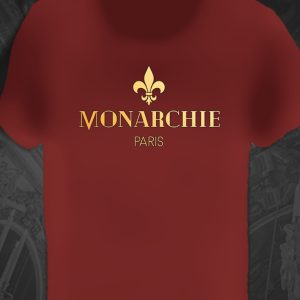 T-Shirt Rouge Logo Or
