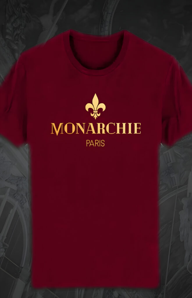 T-Shirt Rouge Logo Or